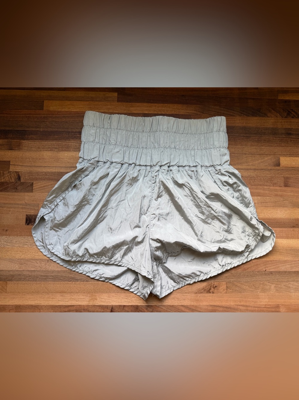 FP Movement “The Way Home” High-Waist Silver Women’s Shorts
